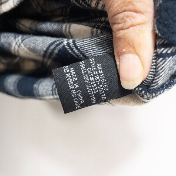 Velvet Heart blue and white gingham plaid shift dress with bell sleeves SZ S - Picture 6 of 10